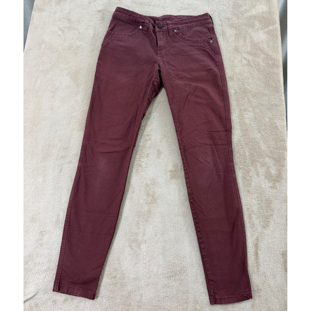 Kuhl Brooke Skinny Pants Womens 2 Reg Burgundy Stretch Outdoor Travel Casual EUC